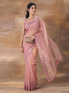 kasee Embroidered Net Saree | Grocsy