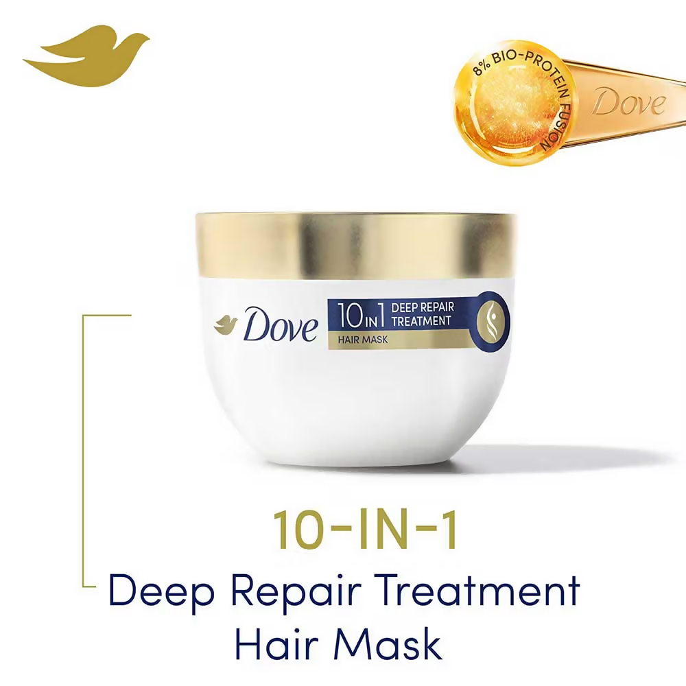 Dove Intense Repair Treatment Shampoo + Hair Mask For Frizzy Hair | Grocsy