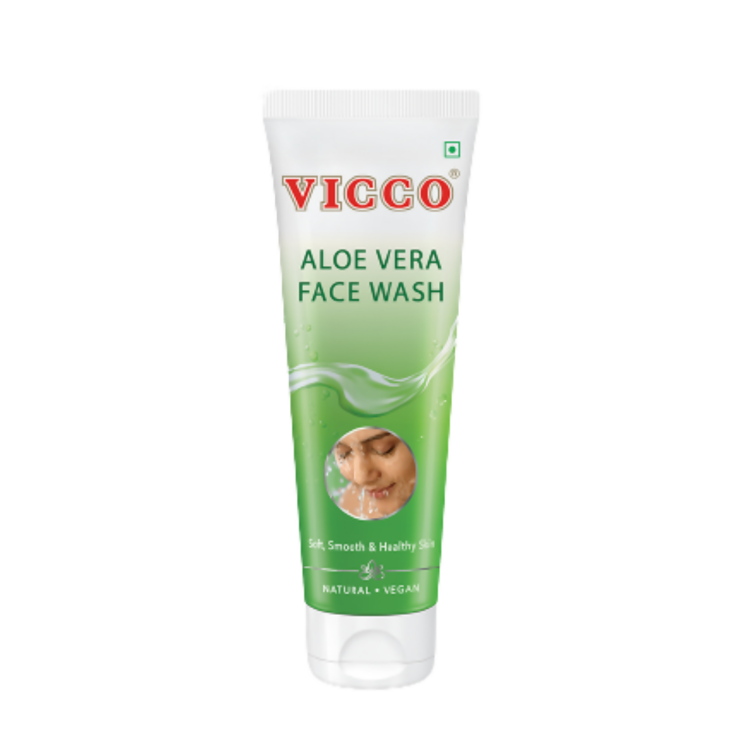 Vicco Aloe Vera Face Wash | Grocsy