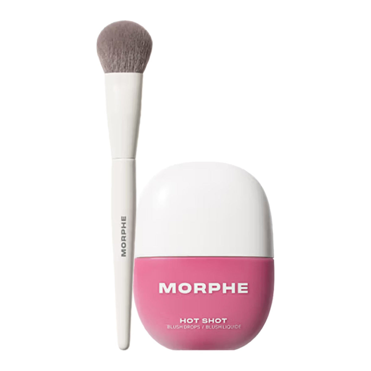 MORPHE M204 Blush Brush + Hot Shot Blush Drops Flex Symbol | Grocsy