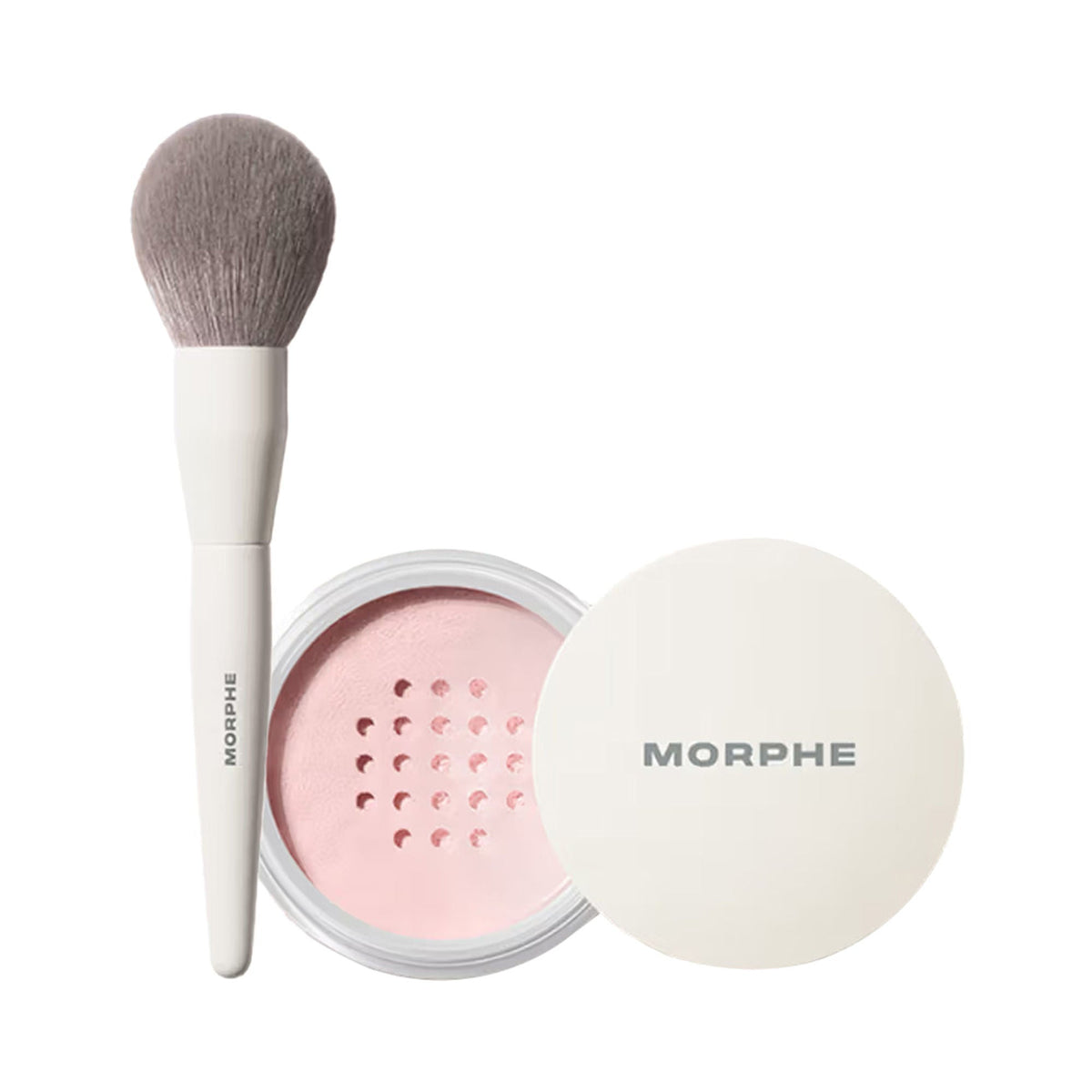 MORPHE M161 Powder Brush + Bake & Set Brightening Pink | Grocsy