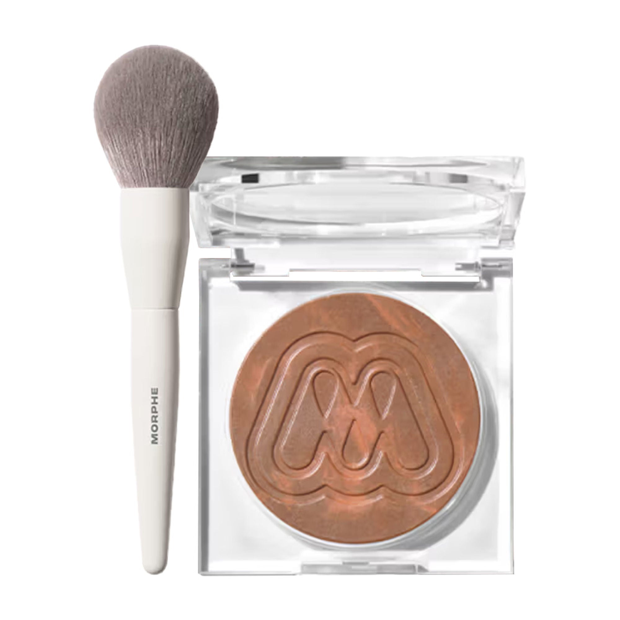 MORPHE M161 Powder Brush + Cloudlight Glow Veil Sunset | Grocsy