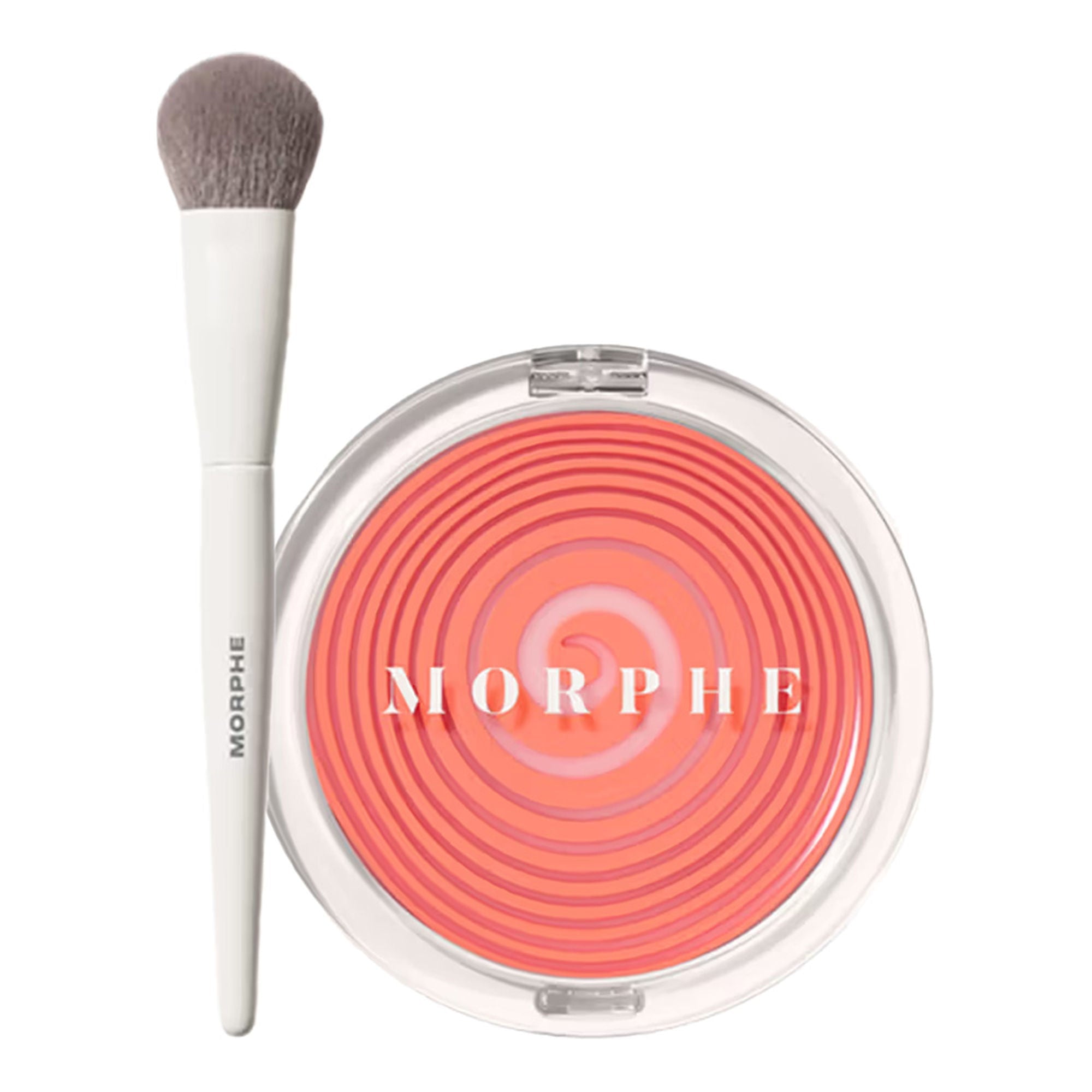 MORPHE M204 Blush Brush + Huephoric Rush Blush Addicted | Grocsy