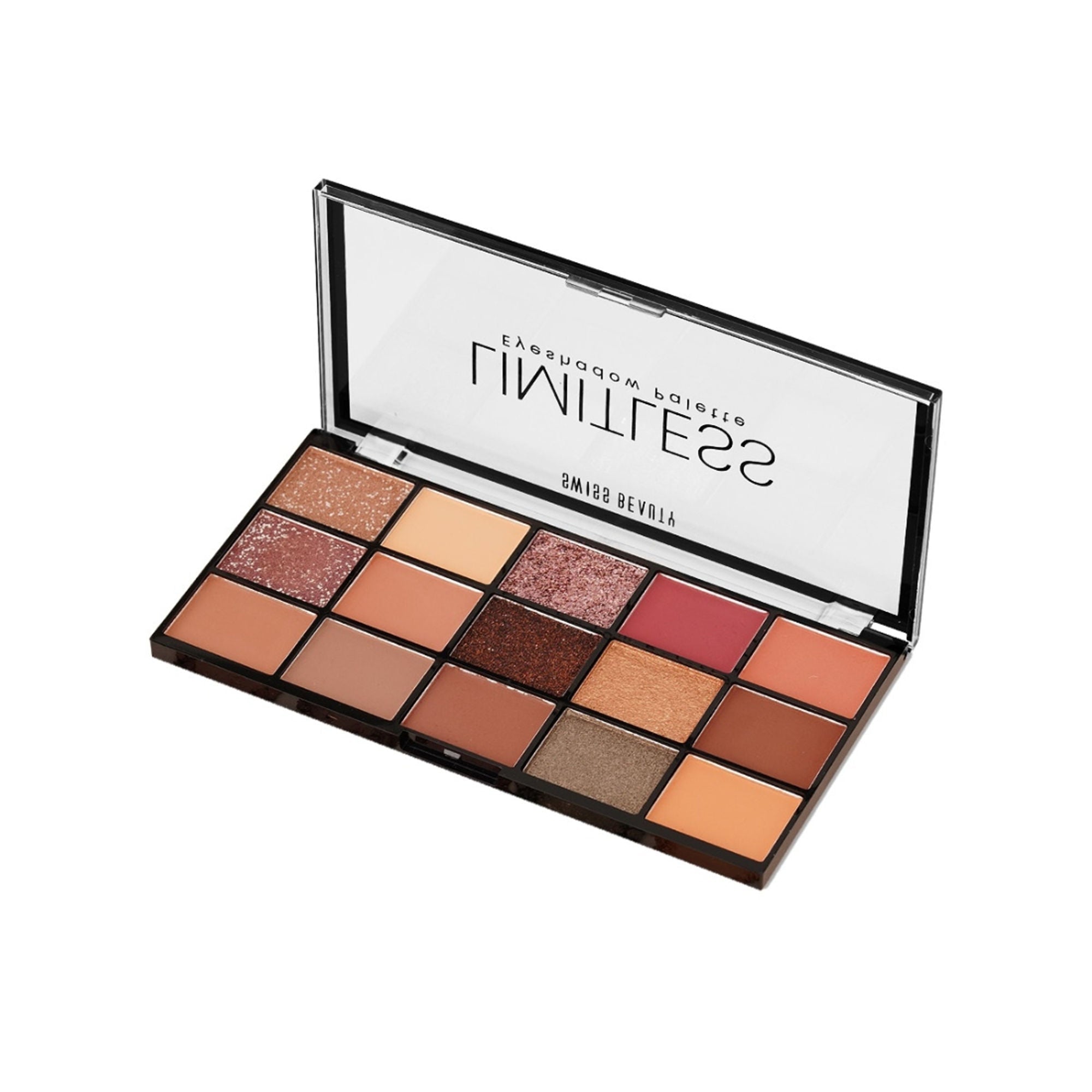 Swiss Beauty Limitless Eyeshadow Palette - Mattes, Shimmers & Metallics - 01 Stargaze | Grocsy