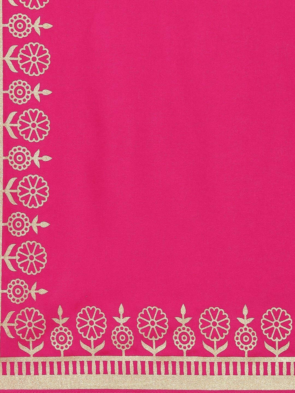 Vamika Foil Print Cotton Pink Party Wear/Casual Wear Kurta Set/Suit | Grocsy