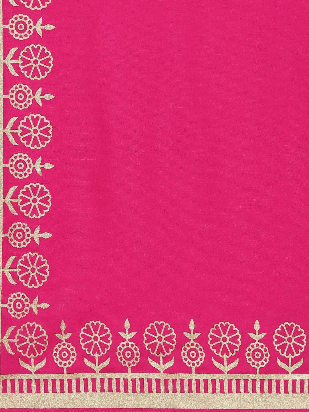 Vamika Foil Print Cotton Pink Party Wear/Casual Wear Kurta Set/Suit | Grocsy