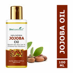 She Essentials Pure Cold Pressed Natural Unrefined Jojoba Oil For Face, Hair & Skin | Grocsy