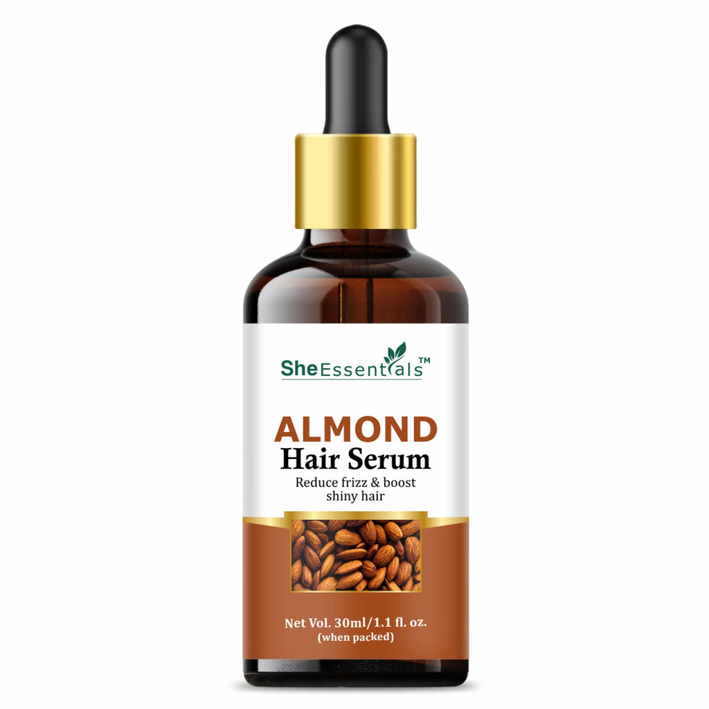 She Essentials Almond Oil Hair Serum Remove Roughness & Frizz | Grocsy