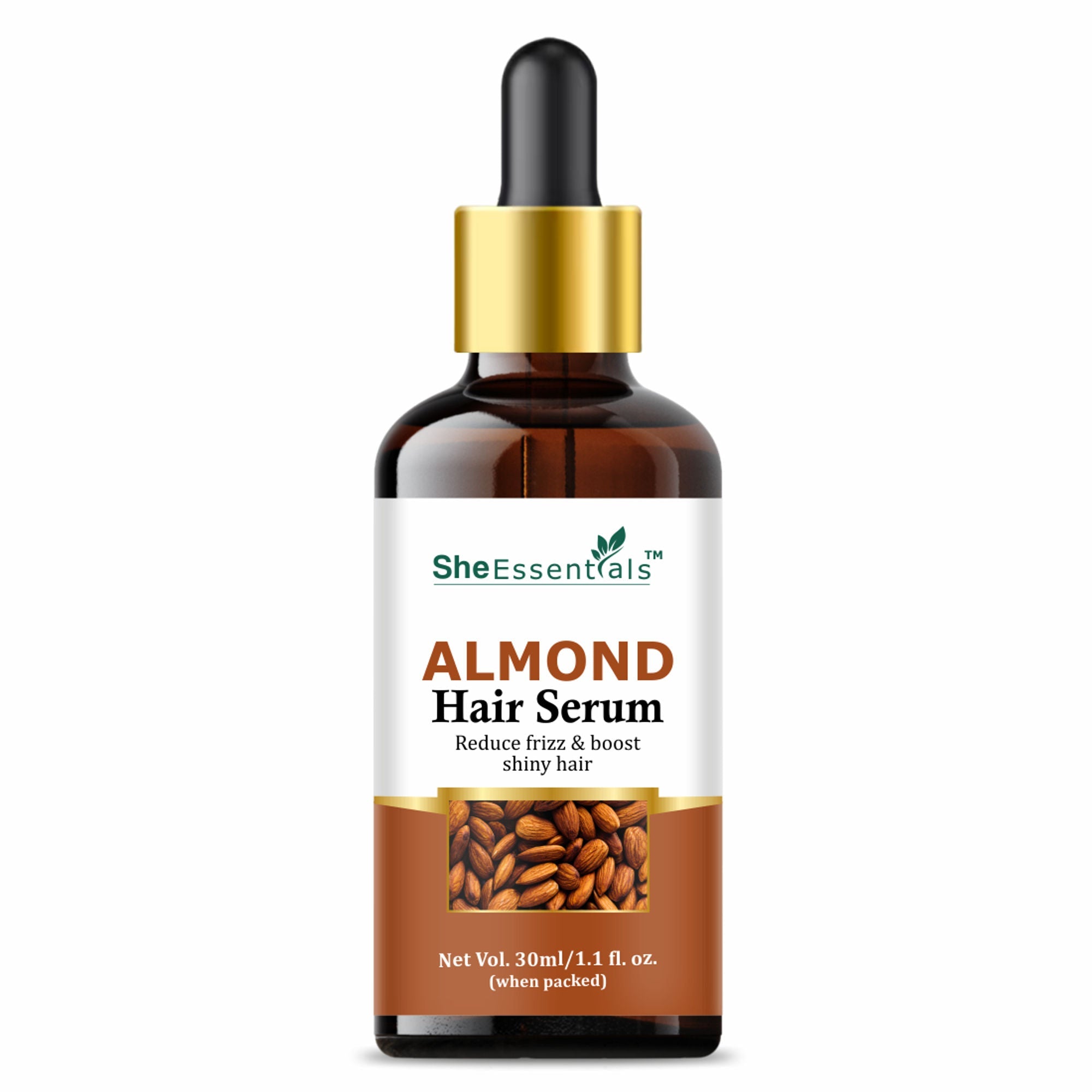 She Essentials Almond Oil Hair Serum Remove Roughness & Frizz | Grocsy