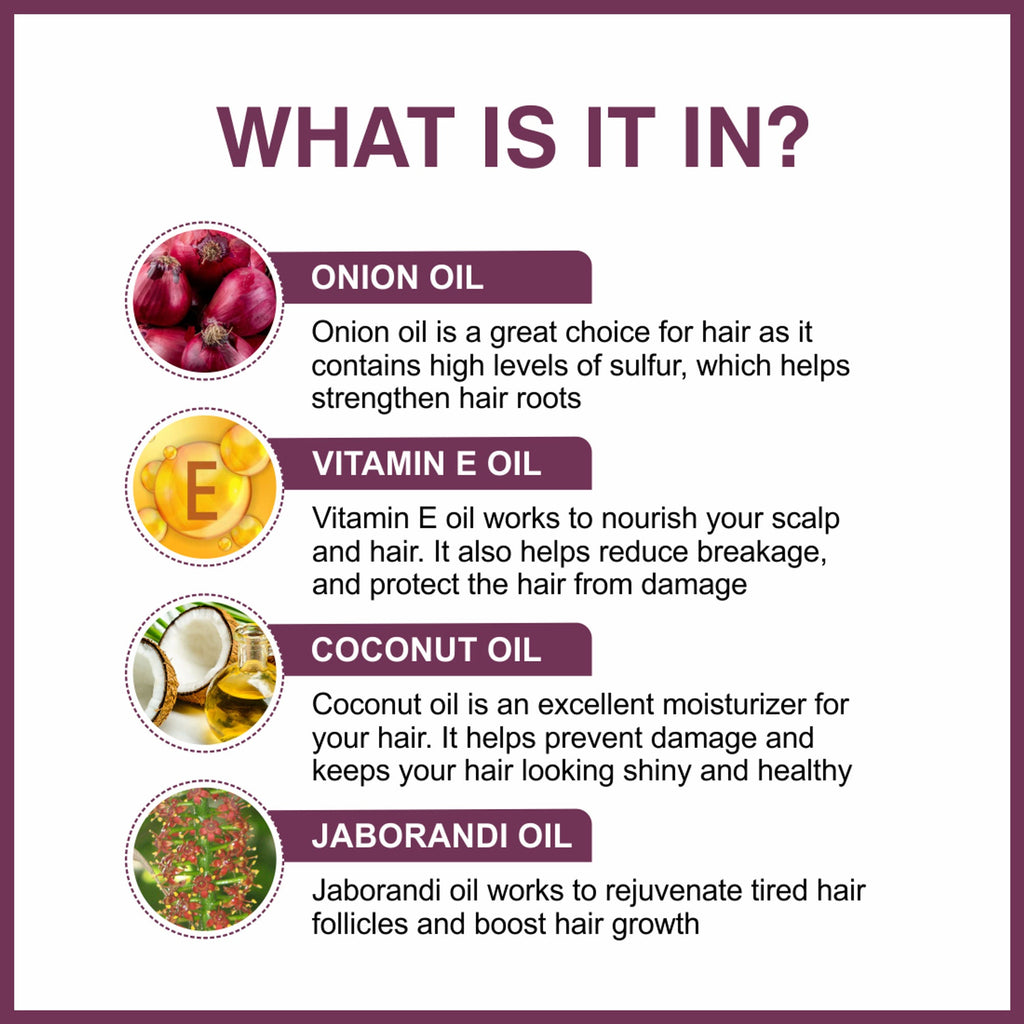 She Essentials Onion Hair Serum With Onion & Biotin For Strong Frizz - Free Hair | Grocsy