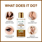 She Essentials Pure Cold Pressed Natural Hair & Skin Oil With Castor | Grocsy