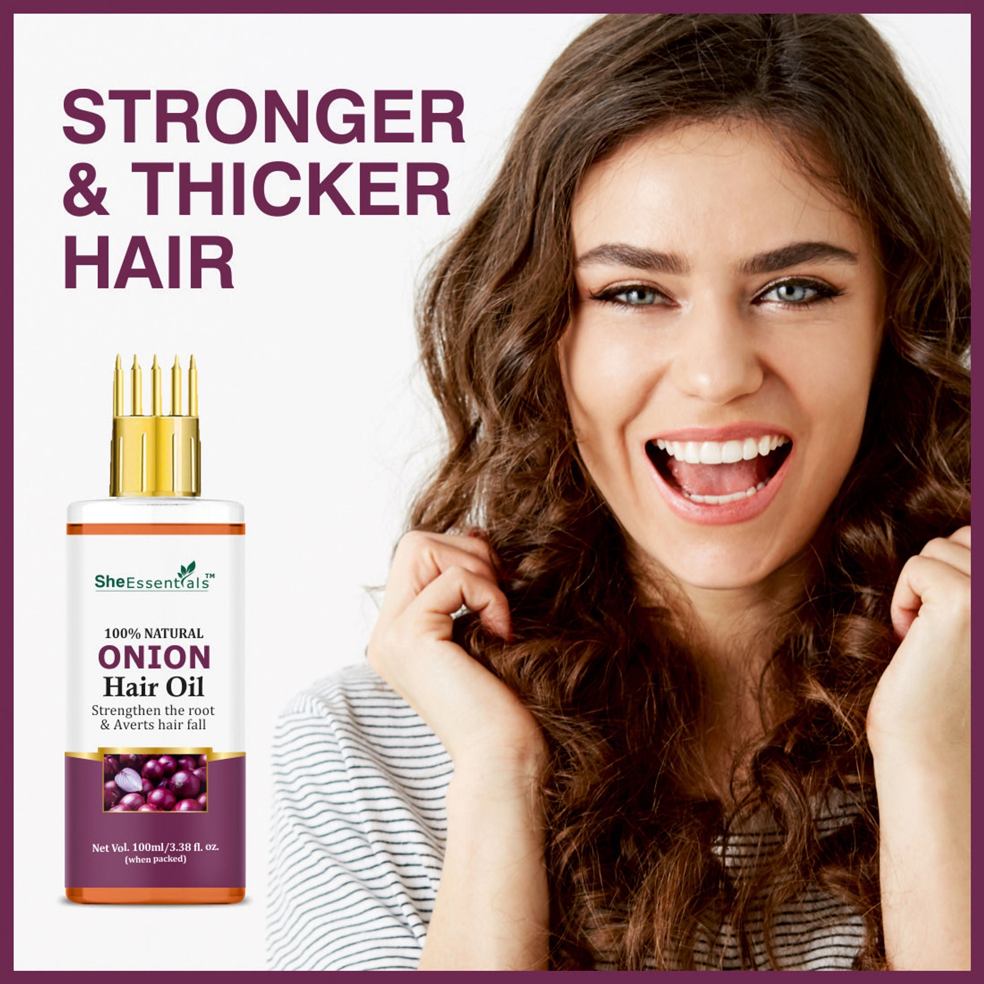 She Essentials Onion Hair Oil For Hair Fall Control | Grocsy