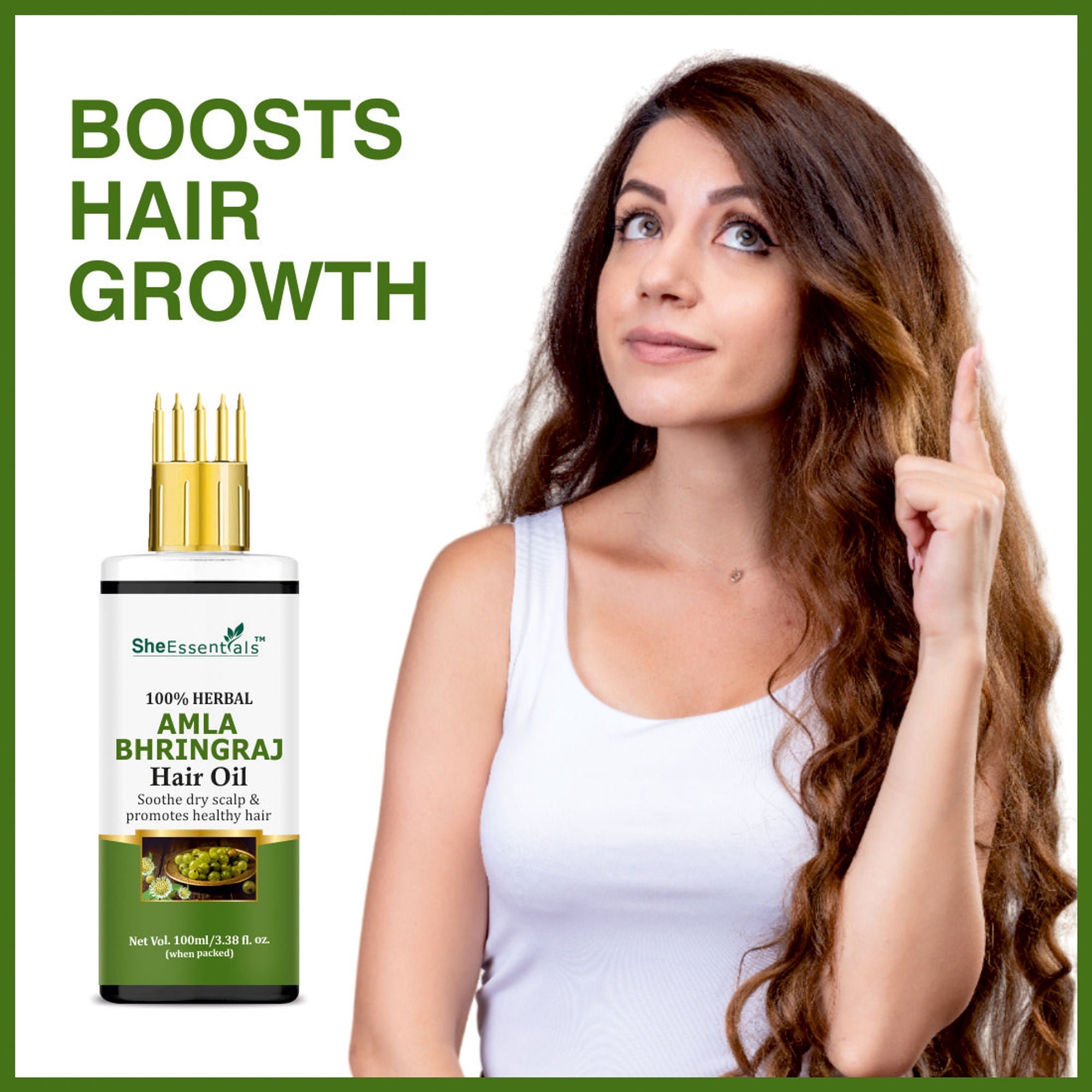 She Essentials Amla Bhringraj Hair Oil For Anti Dandruff & Hair Growth | Grocsy