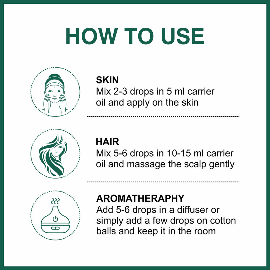 She Essentials Rosemary Essential Oil For Hair Growth & Longer Hair - 100% Pure & Natural | Grocsy