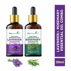 She Essentials Lavender & Rosemary Essential Oil For Hair & Skin Combo | Grocsy