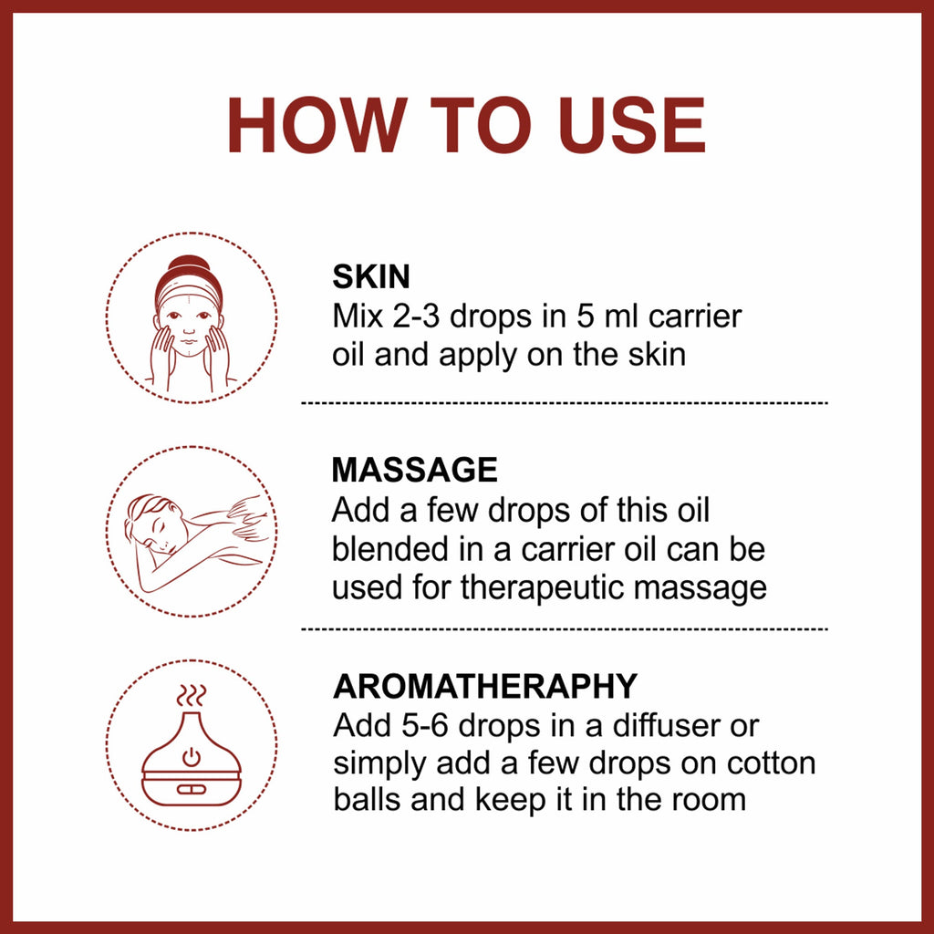 She Essentials Rose Essential Oil For Glowing & Brightening Skin - 100% Natural | Grocsy