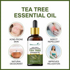 She Essentials Rose Oil & Tea Tree Essential Oil Combo - Hair & Skin | Grocsy