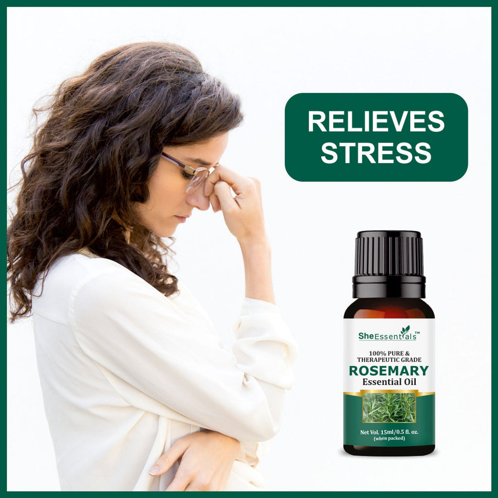She Essentials Olive Oil & Rosemary Essential Oil For Hair Growth | Grocsy