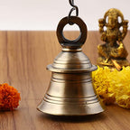Uapan Brass Decorative Wall Hanging Bell With Chain & Hook | Grocsy
