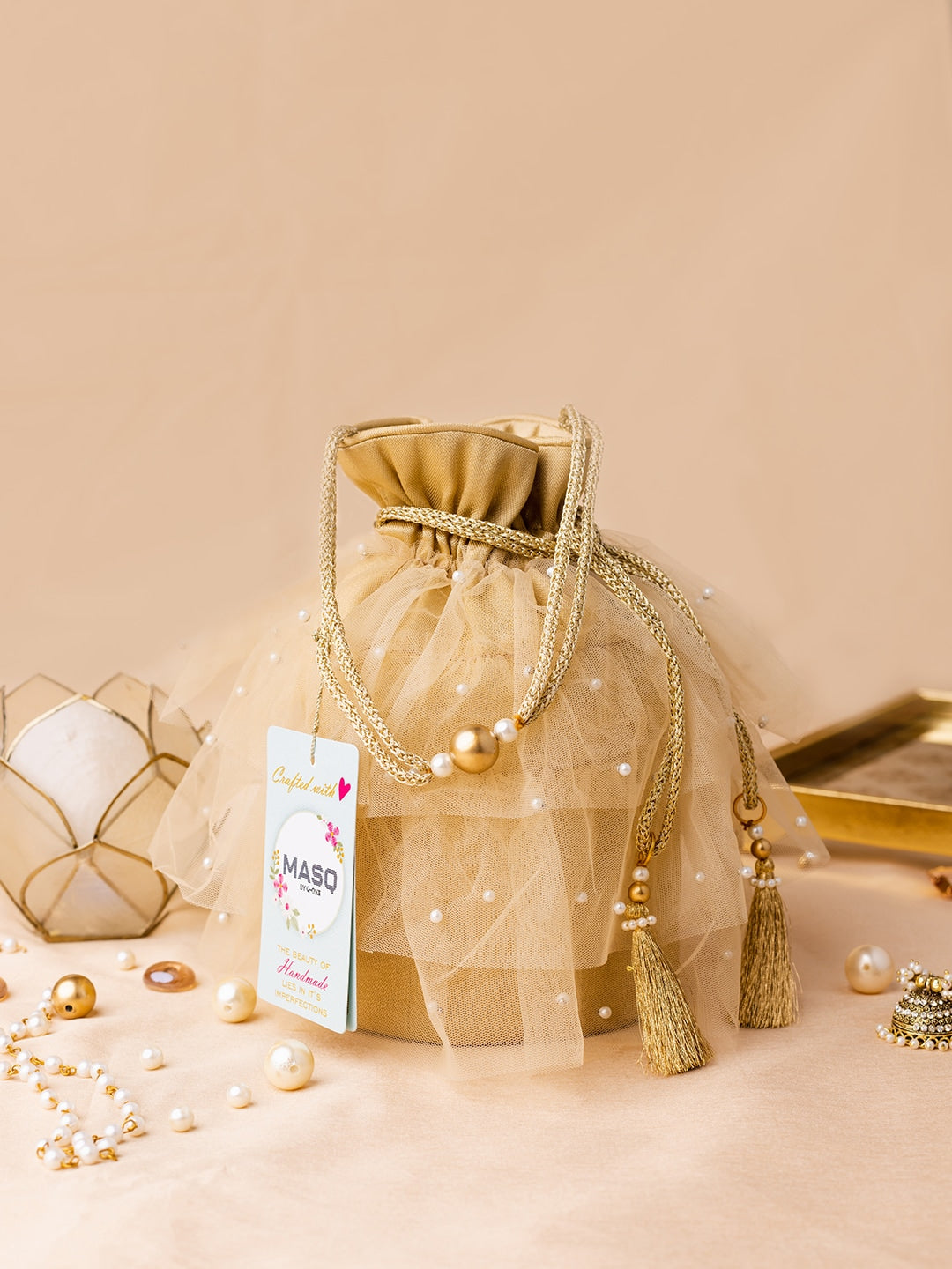 Masq Embellished Potli Clutch | Grocsy