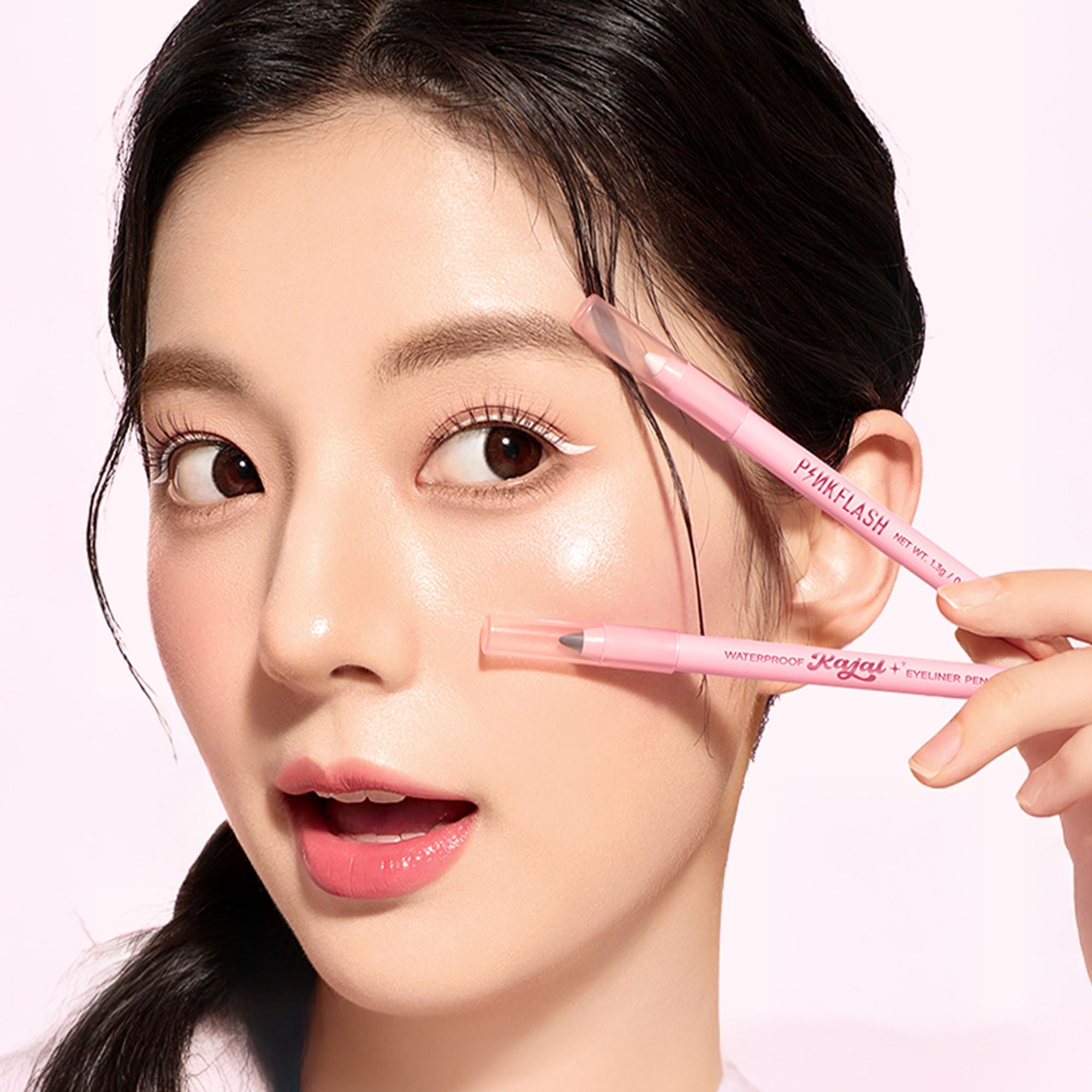 PINKFLASH Waterproof Kajal Eyeliner Pencil - Wt01 White | Grocsy
