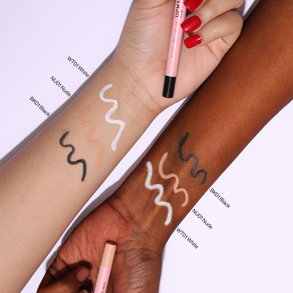 PINKFLASH Waterproof Kajal Eyeliner Pencil - Wt01 White | Grocsy