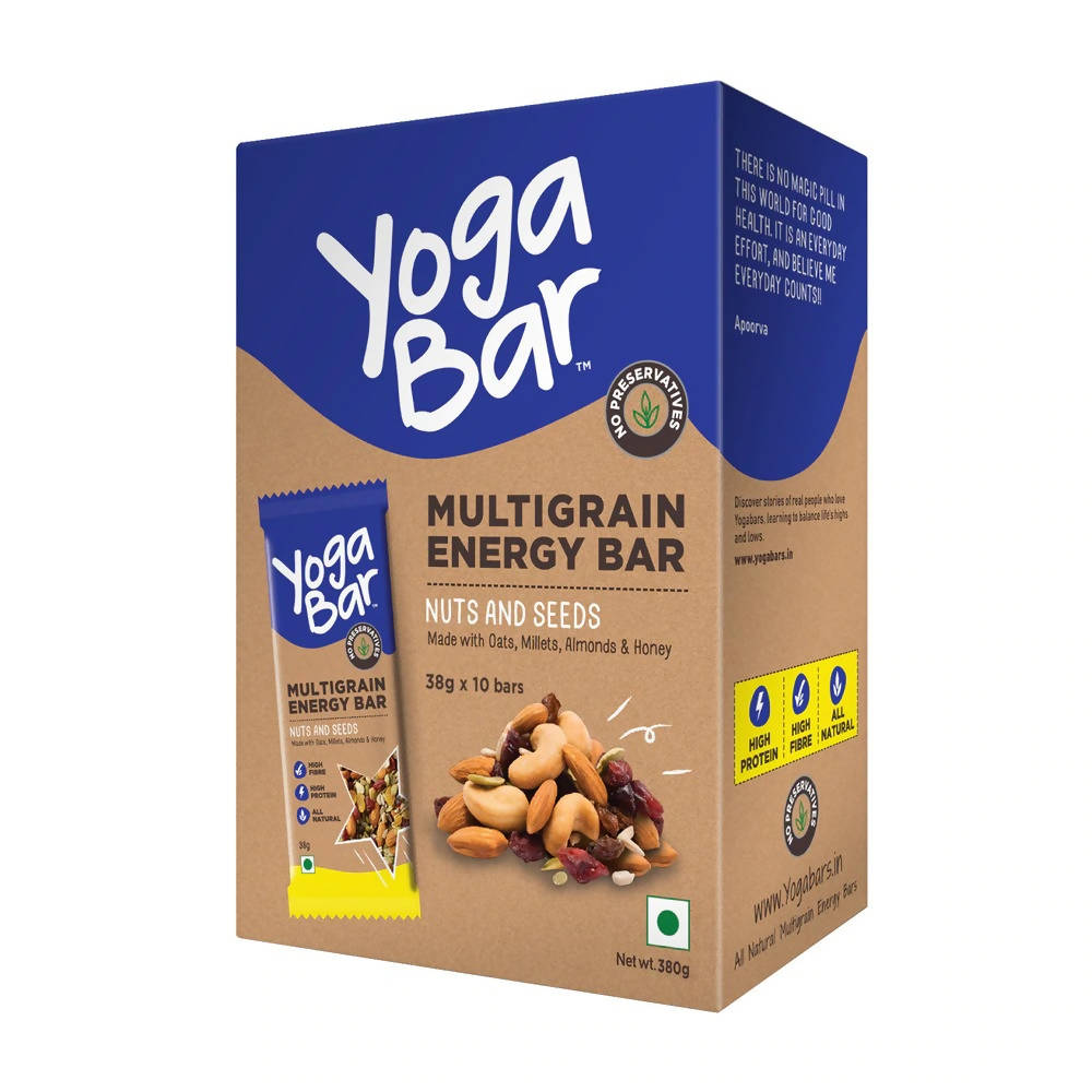 Yoga Bar Nuts & Seeds Multigrain Energy Bars | Grocsy