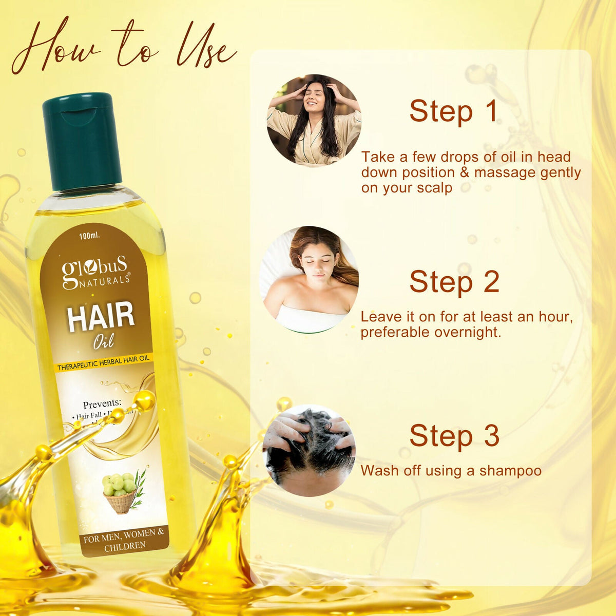 Globus Naturals Anti Dandruff Hair Oil | Grocsy