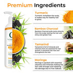 The Organic Forest Turmeric & Bamboo Charcoal Shampoo | Grocsy