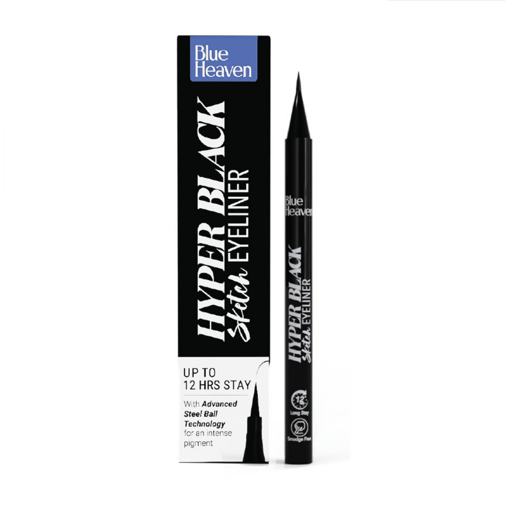 Blue Heaven Hyper Black Sketch Eyeliner Pen | Grocsy