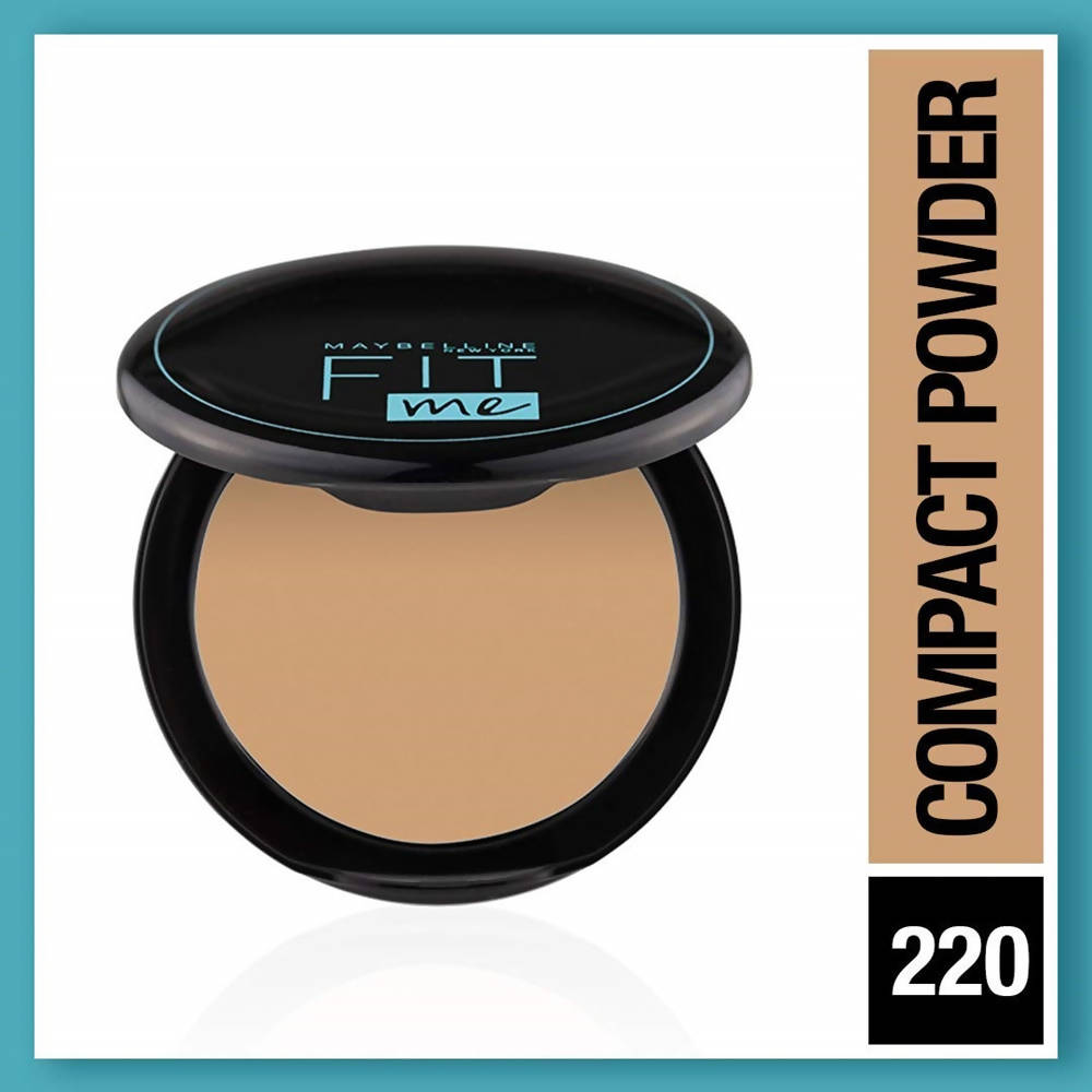 Maybelline New York Fit Me 12Hr Oil Control Compact, 220 Natural Beige (8 Gm) | Grocsy