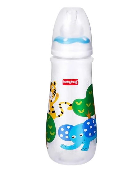 Babyhug Drop Anti Colic Sterilizable Feeding Bottle Blue | Grocsy