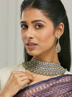 Nuyug 22k Gold-Plated Zircon Choker Set | Grocsy