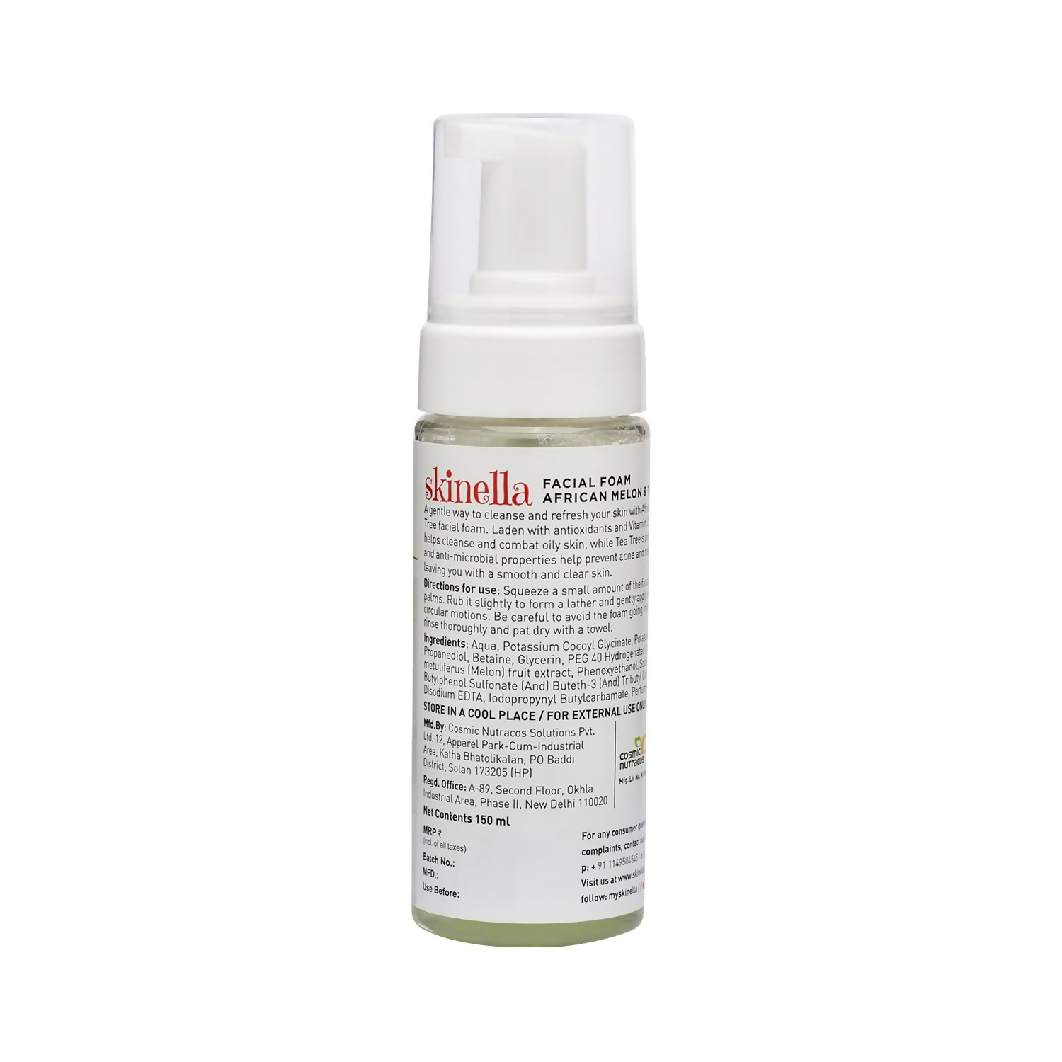Skinella African Melon & Tea Tree Facial Foam | Grocsy
