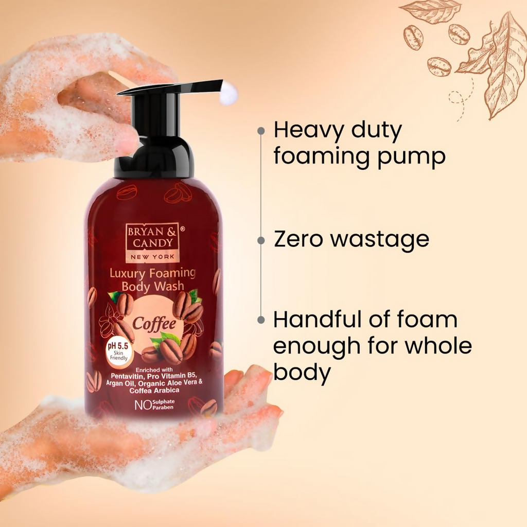 Bryan & Candy Luxury Foaming Body Wash - Coffee | Grocsy