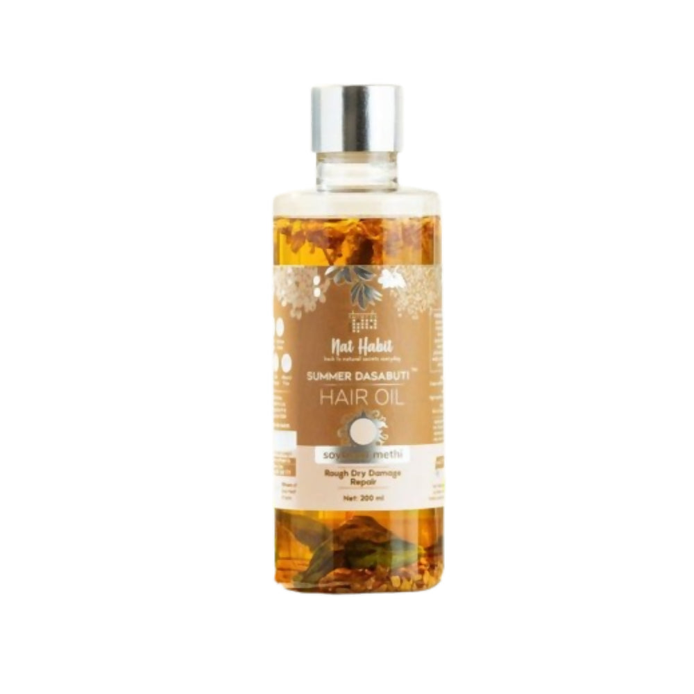 Nat Habit Soybean Methi Summer Hair Oil | Grocsy