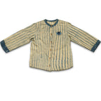 Mhyssa Manny Full Sleeve Beige T-shirt With Blue Pants Set For Kids | Grocsy