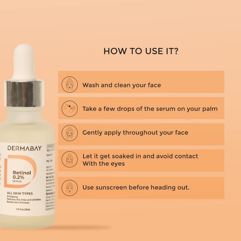 Dermabay Retinol 0.2% Face Serum | Grocsy