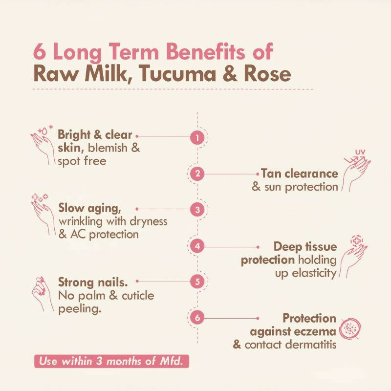 Nat Habit Tucuma Rose Light Hand Malai Cream | Grocsy