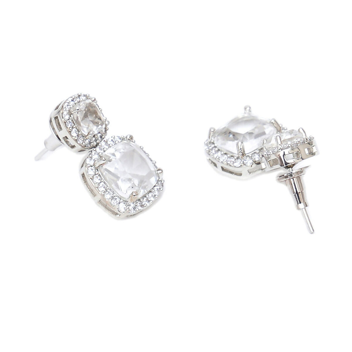 Diamond Duet Studs- Ruby Raang | Grocsy