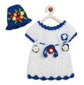 ChutPut Hand knitted Crochet Elsa Dress with Cap For Baby Girls - White | Grocsy