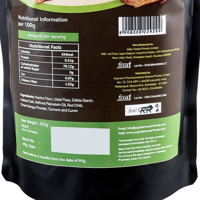 Supreem Super Foods Normalife Ragi & Millet Chips | Grocsy