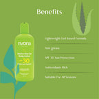 Rivona Naturals Matcha Aloe Gel Body Lotion with SPF 30 | Grocsy