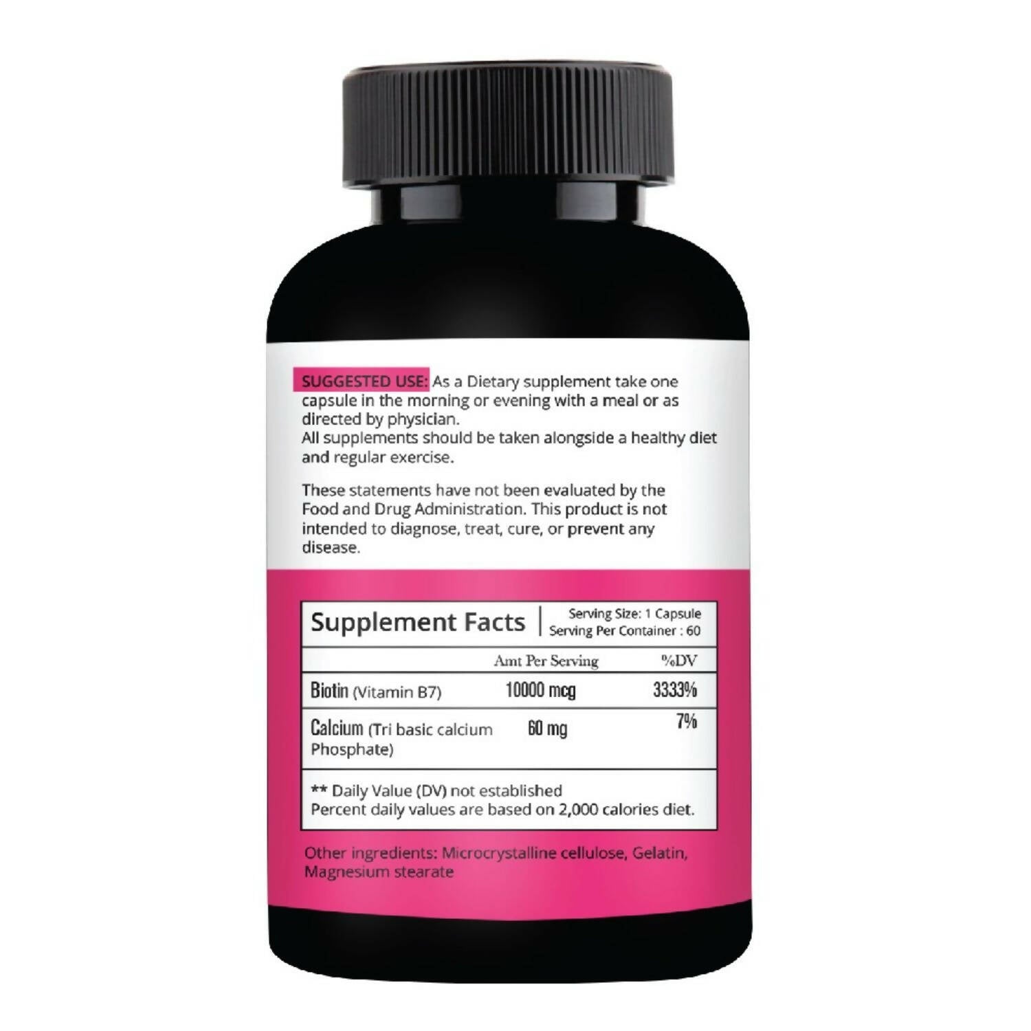 Nutracology Biotin 10mg for Hair Growth & Hair Loss Capsules | Grocsy