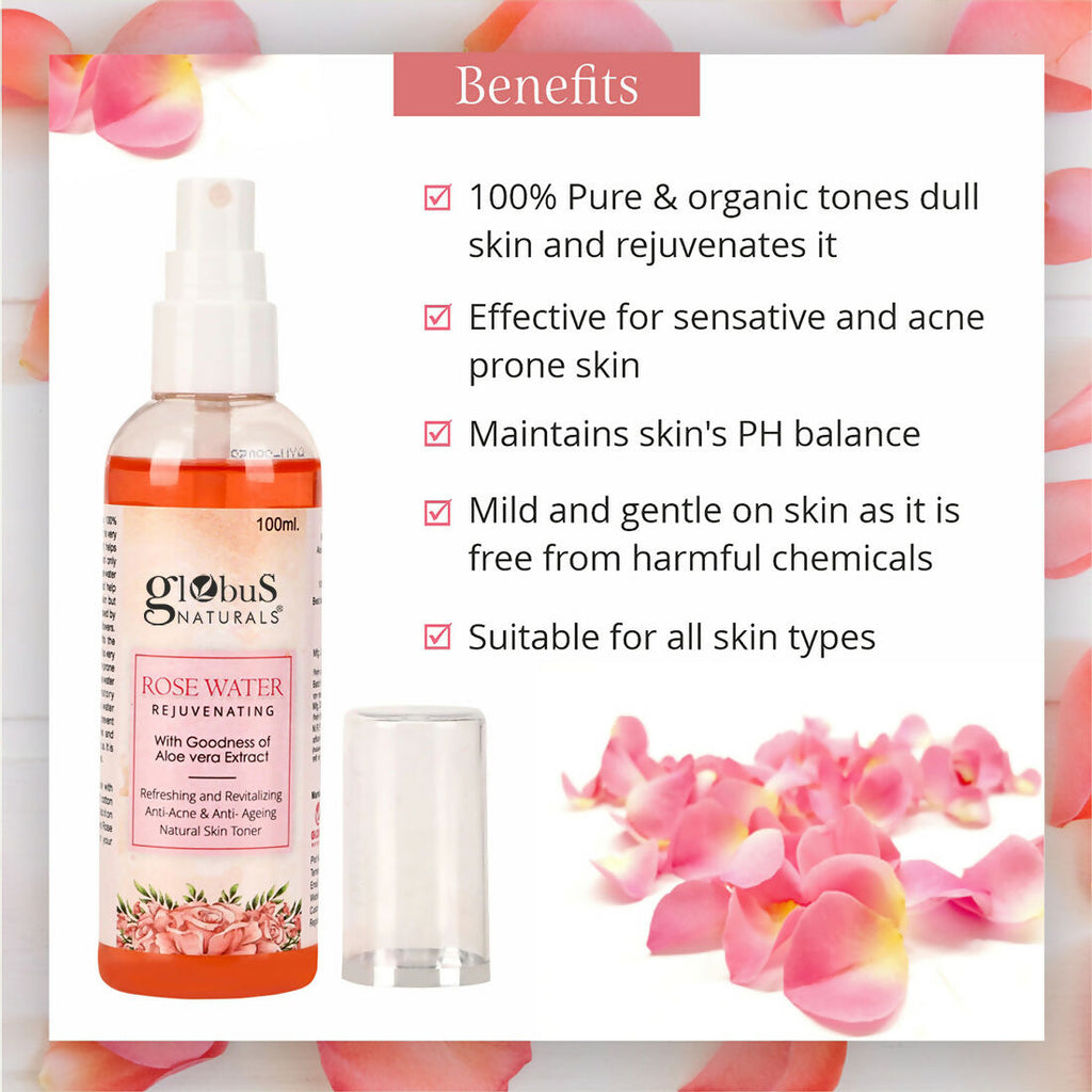 Globus Naturals Rose Toner | Grocsy