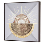 Tehzeeb Creations Golden Embossed Wall Painting | Grocsy