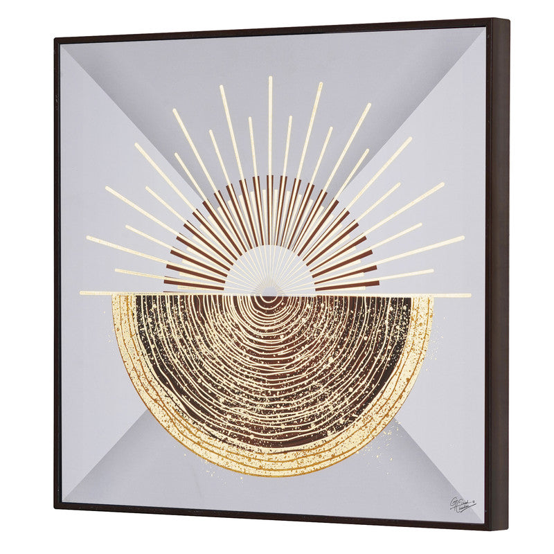 Tehzeeb Creations Golden Embossed Wall Painting | Grocsy