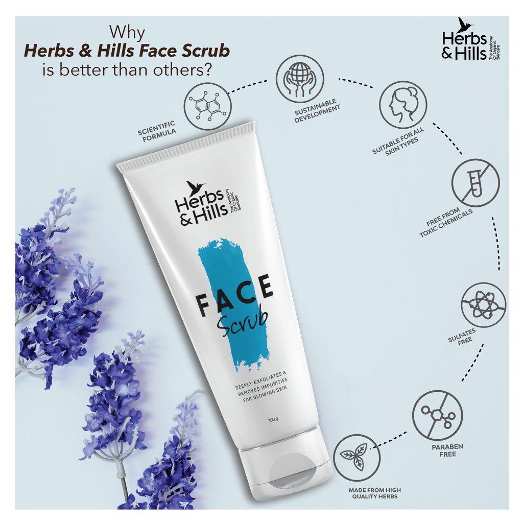 Herbs & Hills Face Scrub | Grocsy
