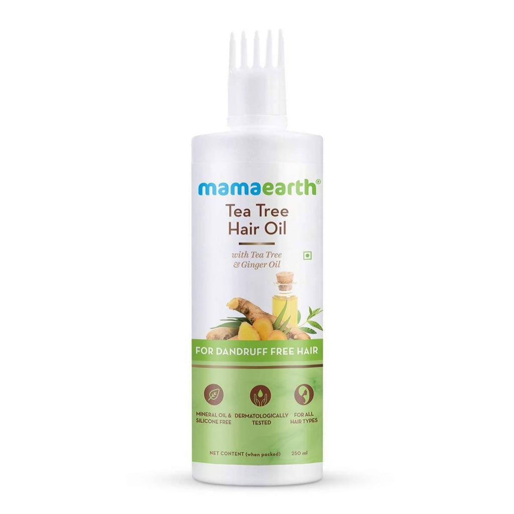Mamaearth Tea Tree Hair Oil For Dandruff Free Hair | Grocsy