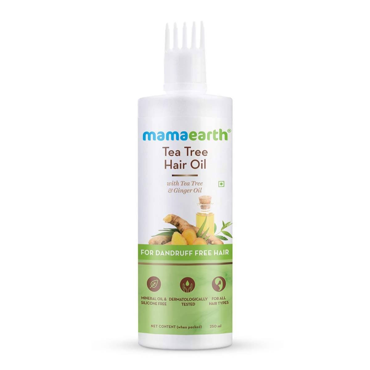 Mamaearth Tea Tree Hair Oil For Dandruff Free Hair | Grocsy